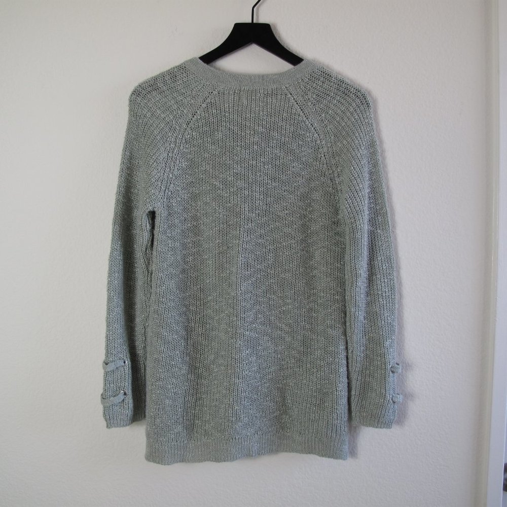 HIPPIE ROSE Lace Up Neck Sweater - Picture 11 of 14
